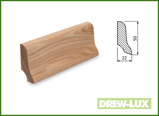 Ash skirting board 5.0 x 2.2 (2.45-2.95)